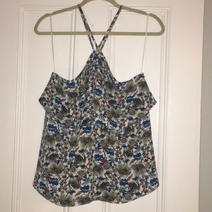 Blue and yellow halter